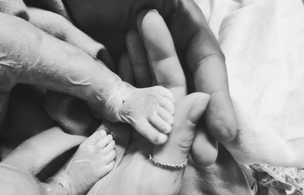 Liz, filha de Drielli, morreu no parto em Bauru — Foto: Arquivo pessoal