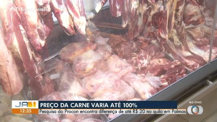 Preço da carne varia até em 100%