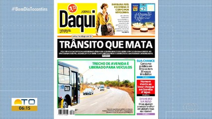 Violência no trânsito é destaque no Jornal Daqui desta terça-feira (14)