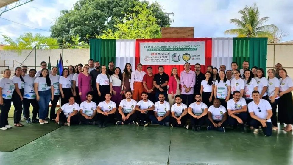 Com projeto de saúde mental dos alunos, escola do Ceará é finalista em prêmio de melhor do mundo — Foto: Divulgação