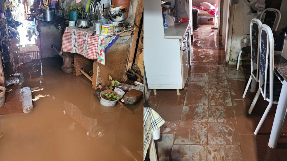 Ponte cai e família é desalojada após chuva de 150 milímetros em 12 horas no interior de MG; vídeo