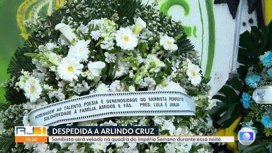 Quadra do Império Serrano é preparada para velório de Arlindo