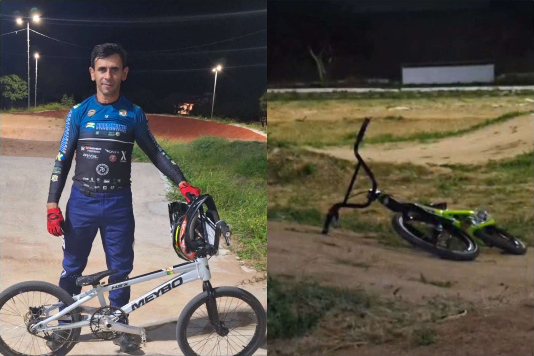 Atleta de bicicross morre em acidente durante treino em Mossoró