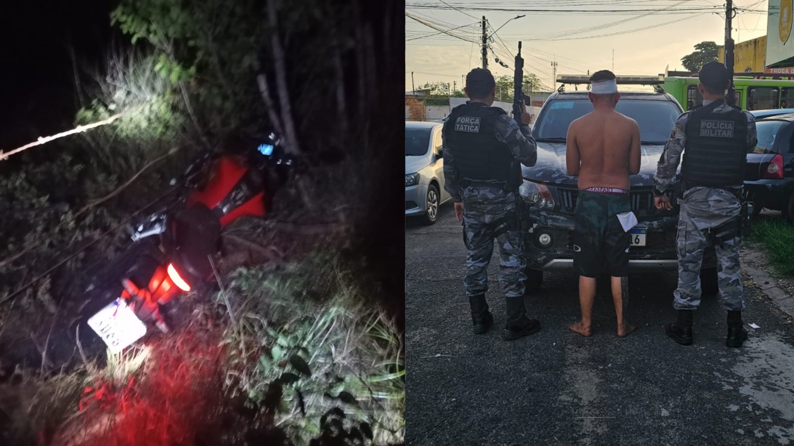 Irmão de PM é raptado por criminosos encapuzados durante assalto no Norte do Piauí; suspeito preso