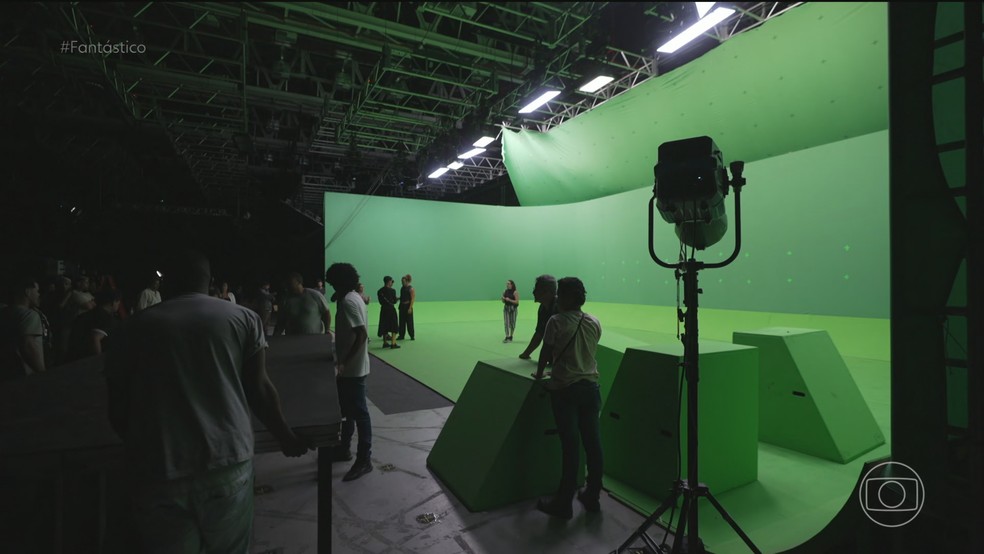 Nova abertura do Fantástico foi gravada no maior estúdio de produção virtual da América Latina — Foto: Fantástico/ Reprodução