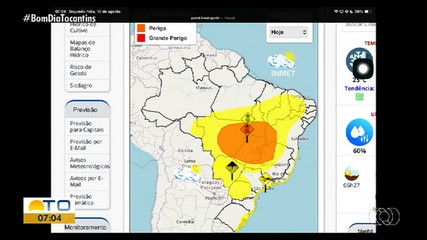 Saiba como fica o tempo no Tocantins nesta segunda-feira (10)
