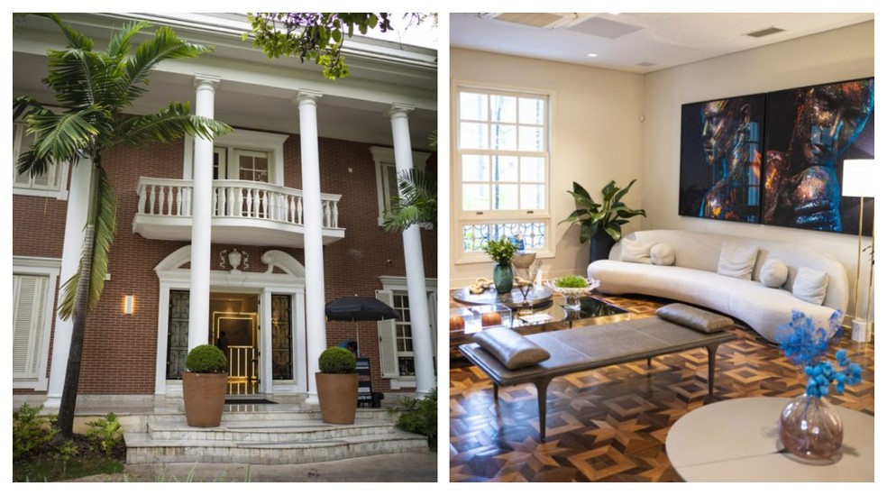 Clínica do médico Gabriel Almeida na Avenida Brasil, no bairro dos Jardins. — Foto: Montagem/g1/Reprodução/Núcleo GA