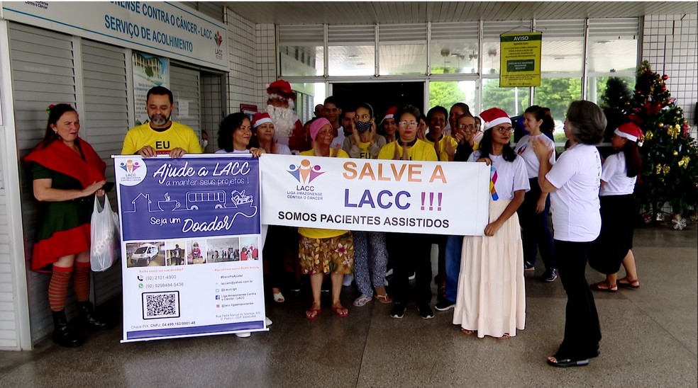 Liga Amazonense Contra o Câncer (LACC) abriu uma campanha de pedido de ajuda para manter projetos de acolhimento. — Foto: Reprodução/Rede Amazônica