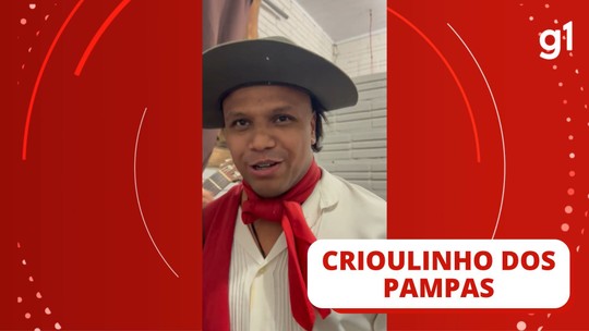 Inspirado no pai, 'Crioulinho dos Pampas' aposta na carreira de cantor - Programa: G1 RS 