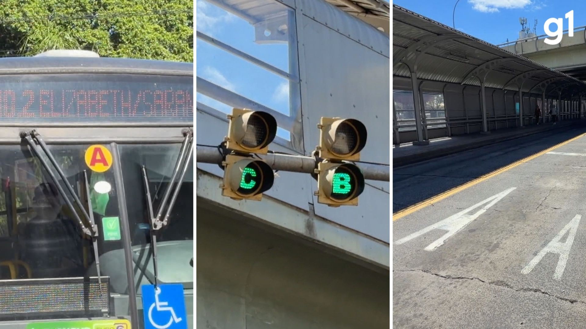 O que significam as letras A, B e C nos ônibus de Porto Alegre?
