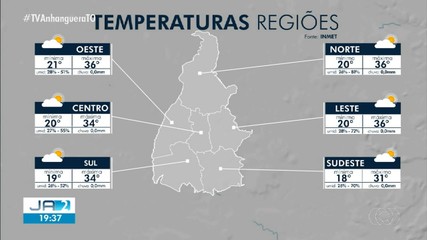 Chuva é registrada no interior do TO; confira a previsão do tempo para o estado