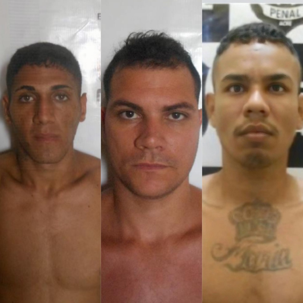 Ainda não foram capturados Felipe Albuquerque de Almeida, Klyciomar Rocha Pereira e Mardone de Aguiar Silva — Foto: Reprodução