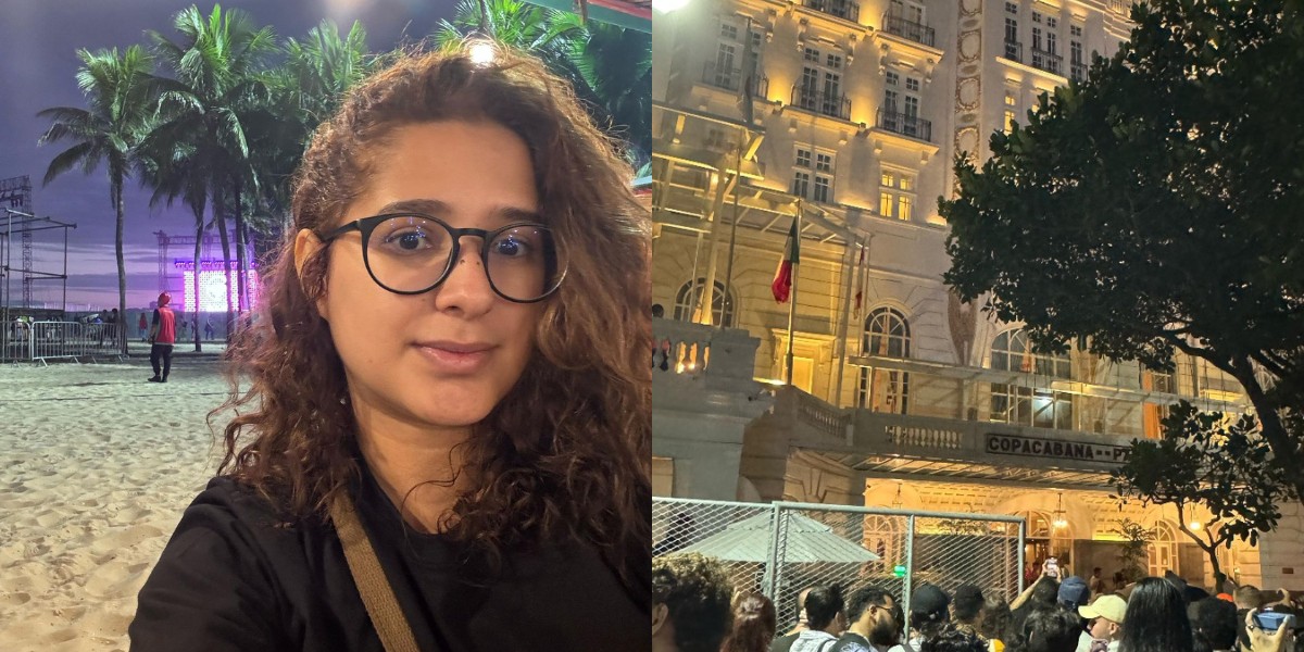 À espera de Lady Gaga, acreana estava entre fãs que ganharam pizza da cantora no RJ: 'muito mágico'