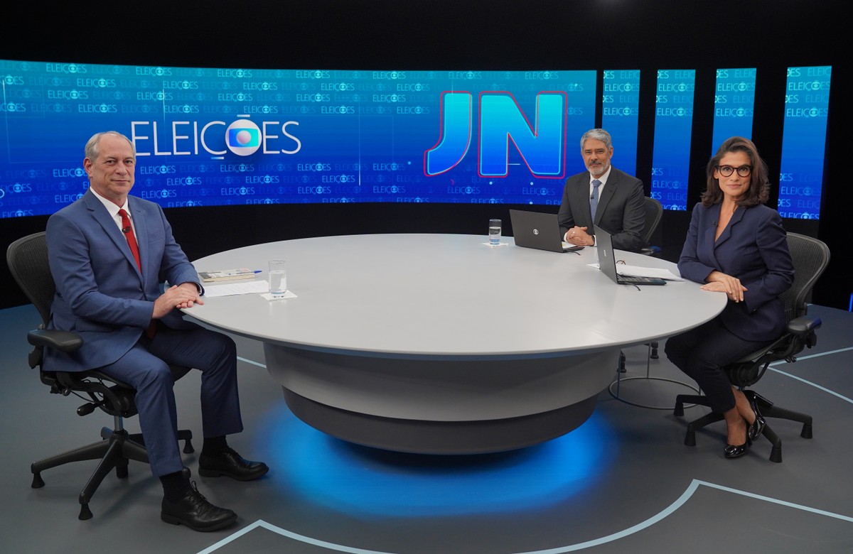 Jornal Nacional entrevista Ciro Gomes, candidato do PDT à Presidência
