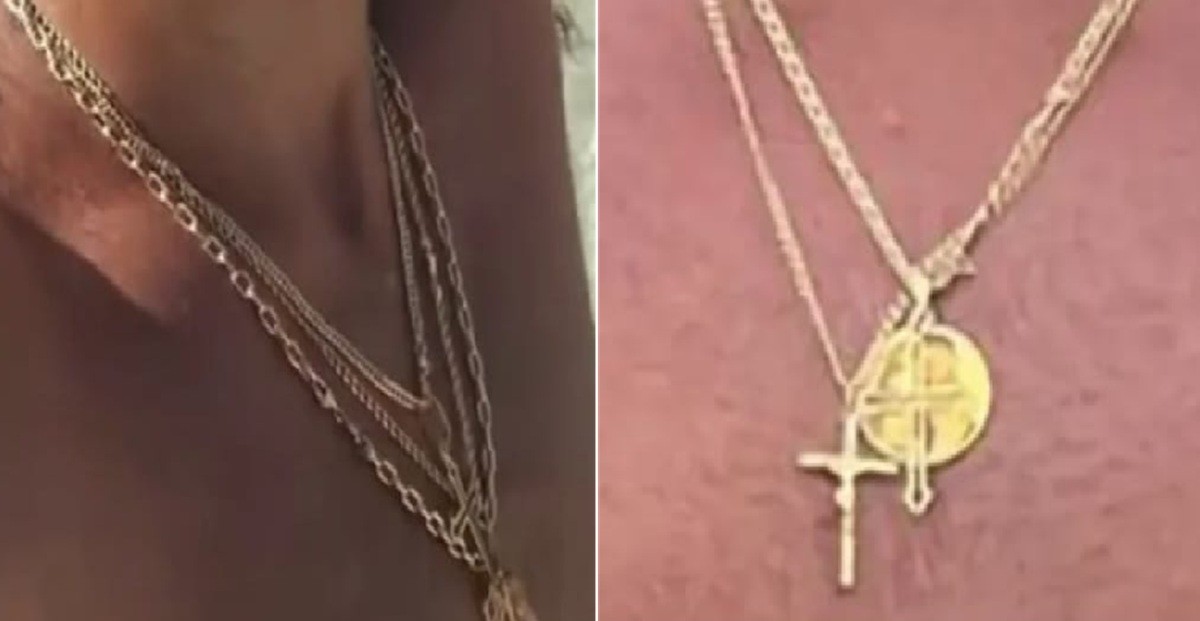 Colares de ouro avaliados em R$ 34 mil são arrancados do pescoço de homem em bar em Cabo Frio