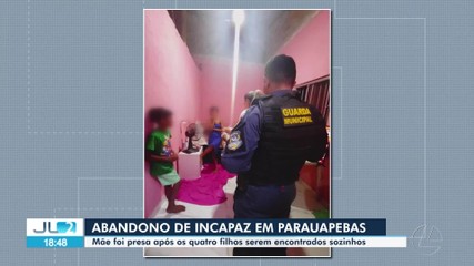Mulher é presa após deixar os quatro filhos sozinhos em casa em Parauapebas, PA