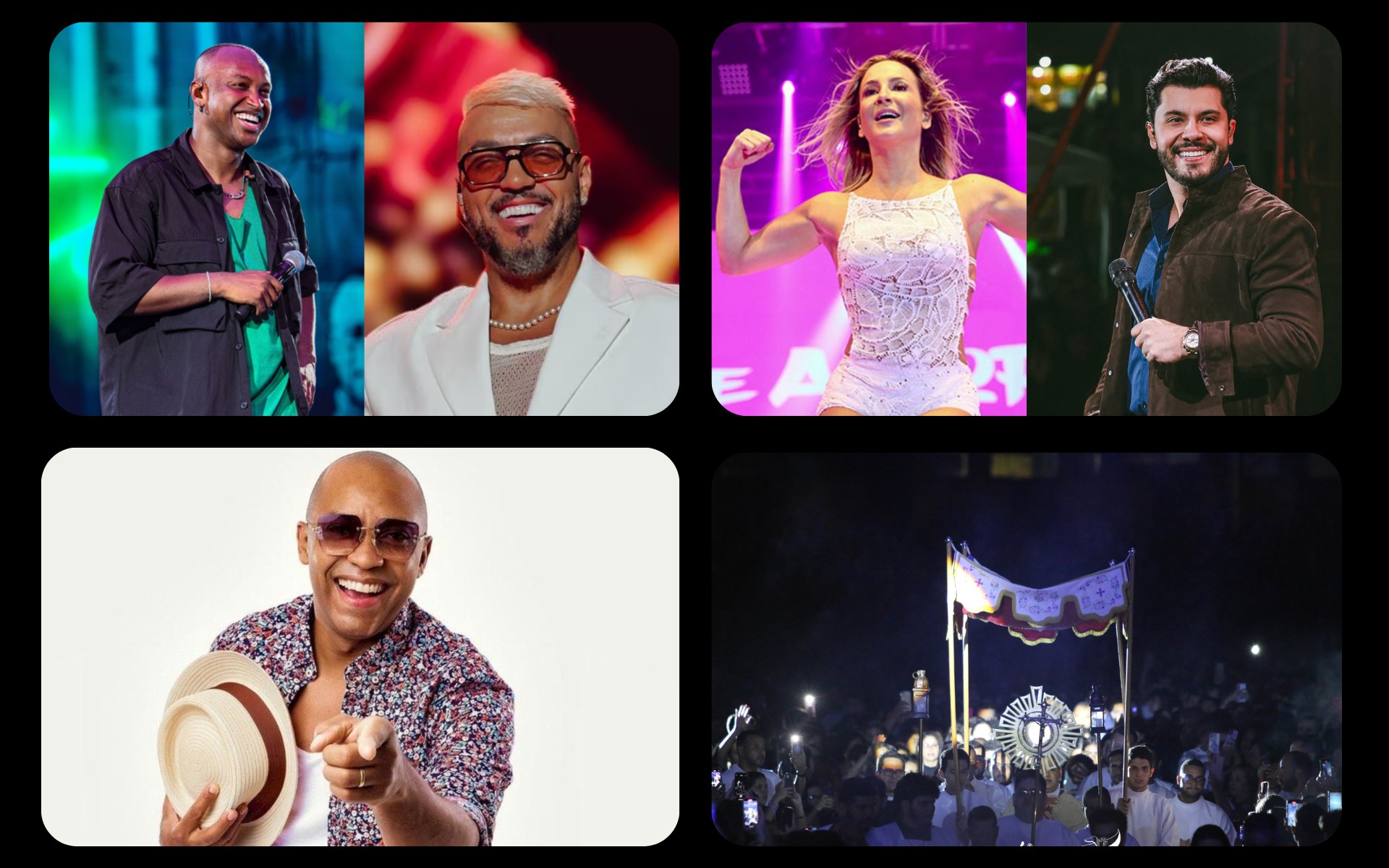 Belo, Thiaguinho, Murilo Huff, Cláudia Leite, evento culinário e religioso movimentam as regiões de Rio Preto e Araçatuba