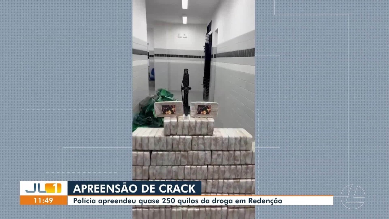 Quase 250 kg de crack são apreendidos em Redenção, no sul do Pará