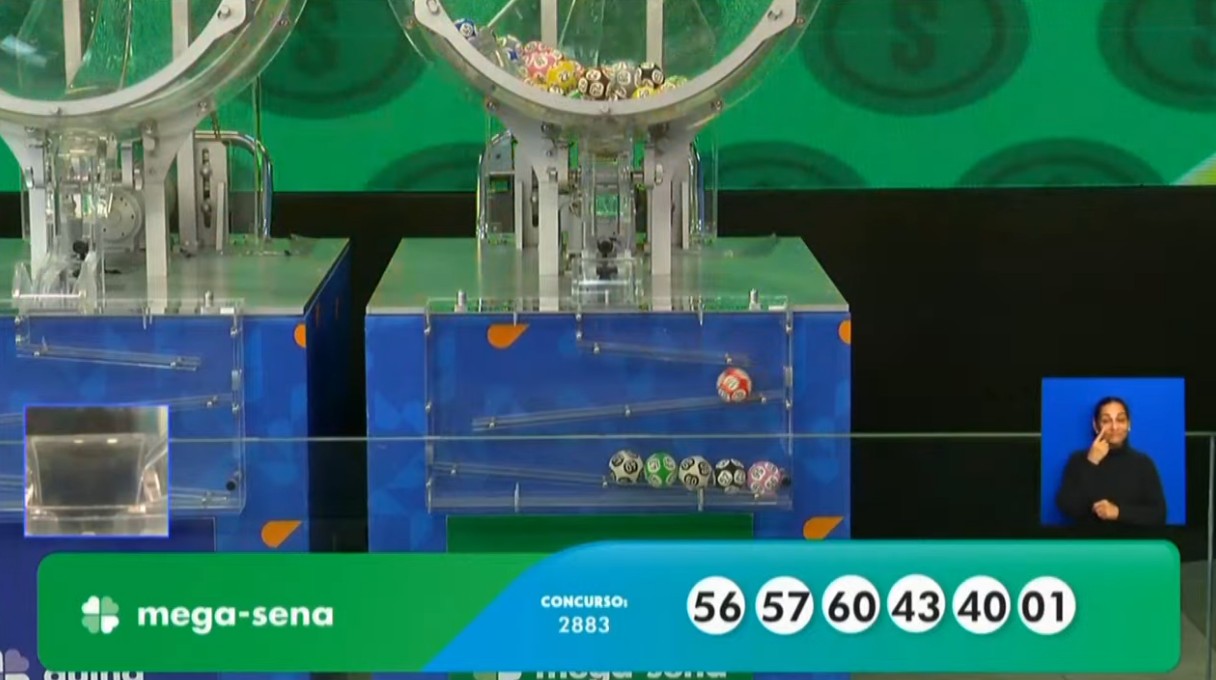 Mega-Sena, concurso 2.883: resultado
