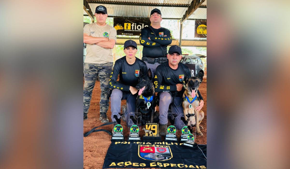 Cães militares de Prudente conquistam seis títulos em campeonato sul-americano