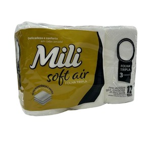 Papel hgiênico folha tripla Soft Air Mili