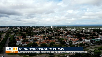 Prefeitura de Palmas transfere feriado do Dia do Servidor para sexta-feira (30)