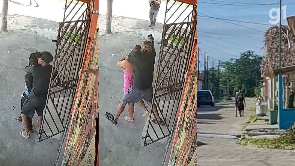 Trio é preso após assalto com reféns em Boa Vista do Gurupi; ação foi registrada por câmeras de segurança — Foto: Reprodução/TV Mirante