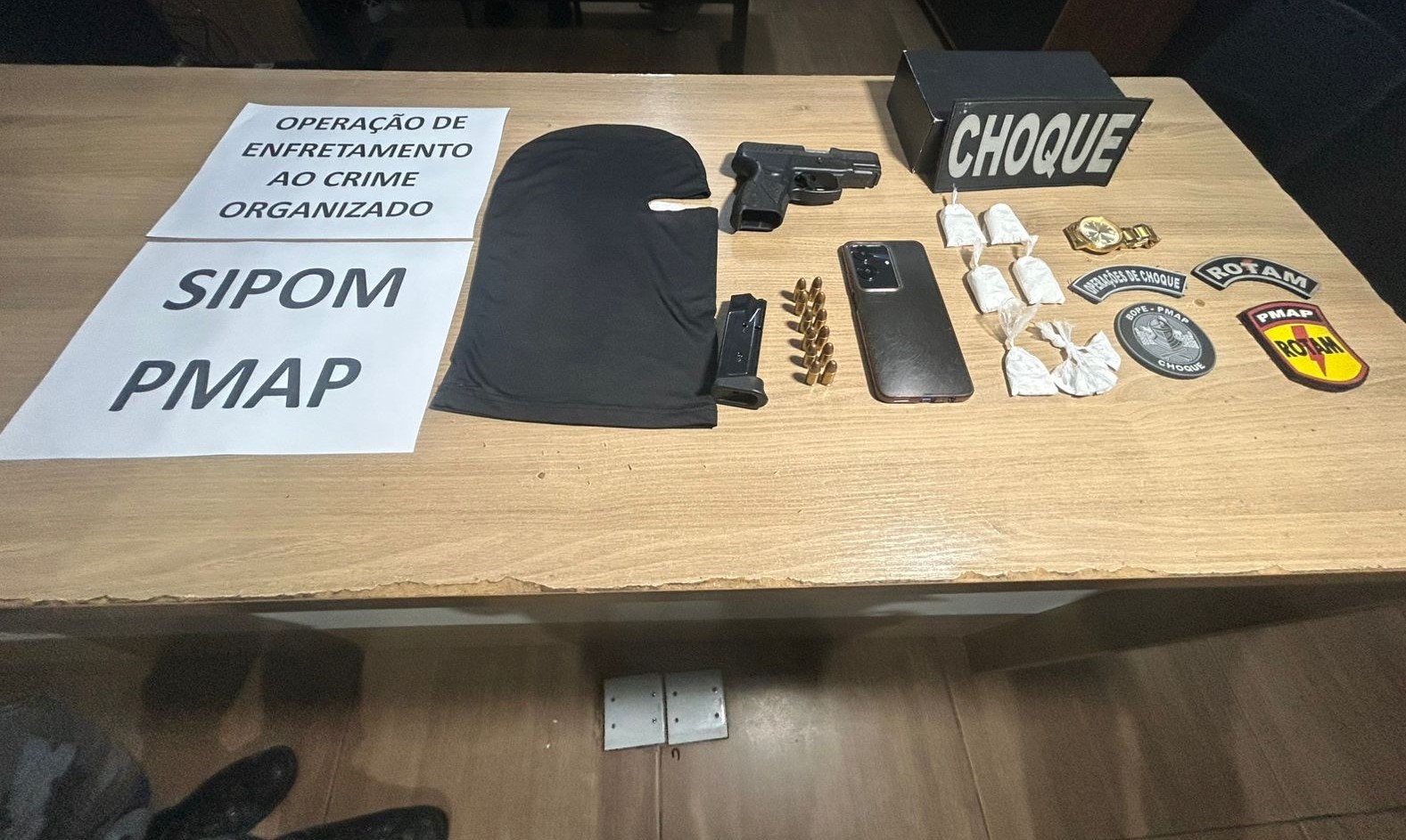 PM apreende adolescente com arma e drogas durante ação contra facções em Macapá