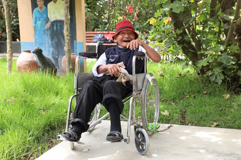 Suposto homem mais velho do mundo — Foto: Governo do Peru