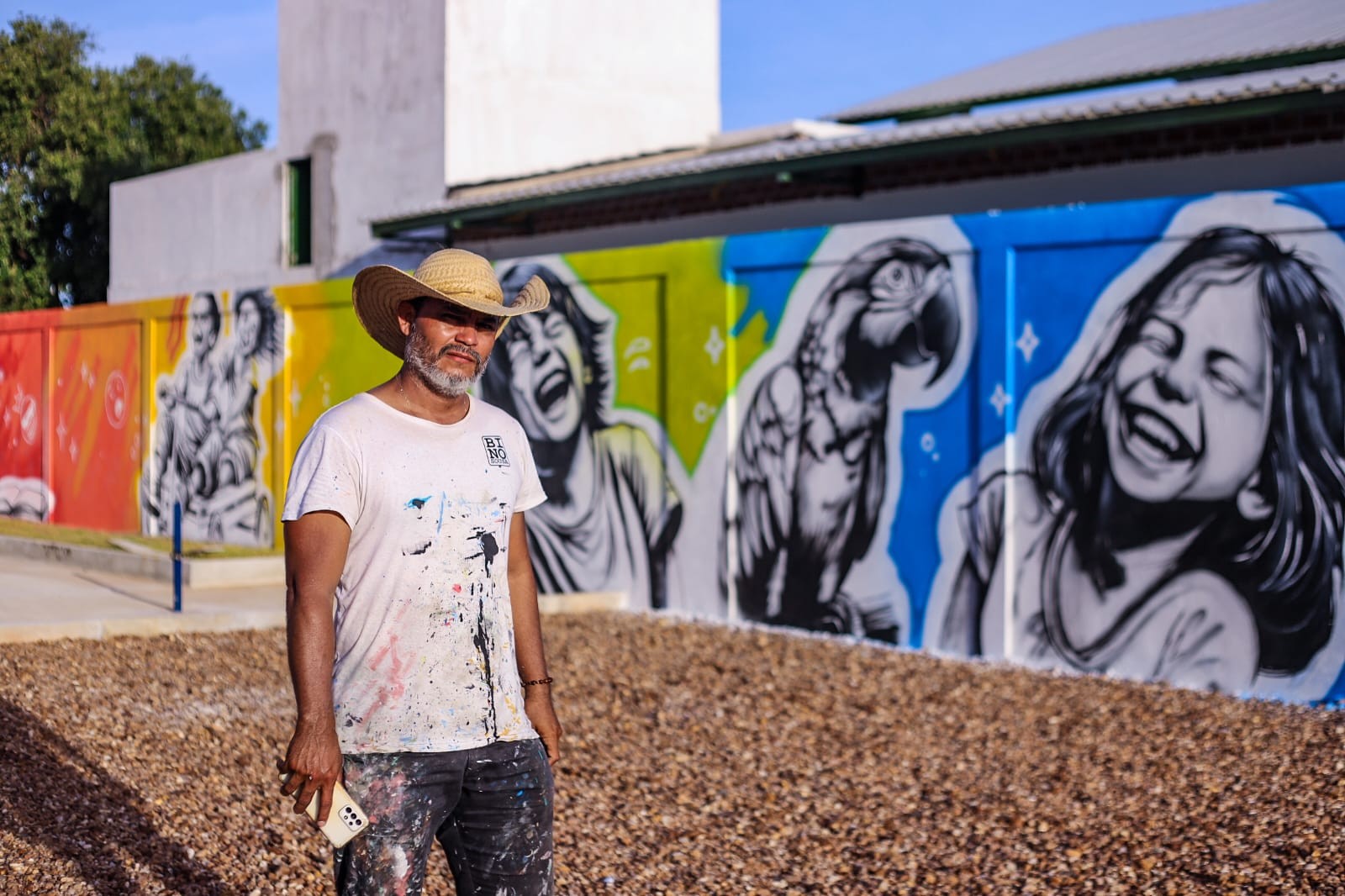 Projeto percorre cidades da Amazônia com oficinas de grafite e murais urbanos