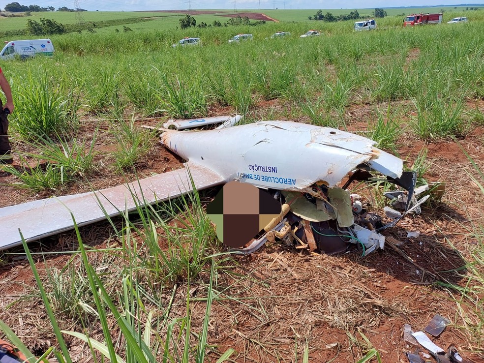 Piloto morre após planador cair às margens da Rodovia Marechal Rondon, em Lençóis Paulista — Foto: Arquivo Pessoal