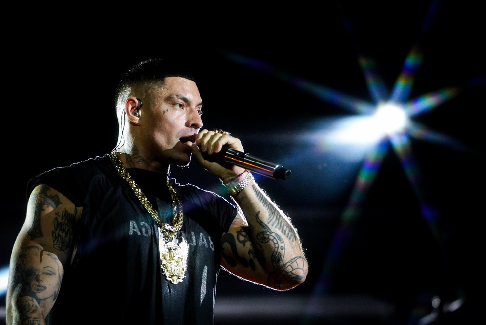 Filipe Ret se apresenta no Rock in Rio 2024 — Foto: Stephanie Rodrigues/g1