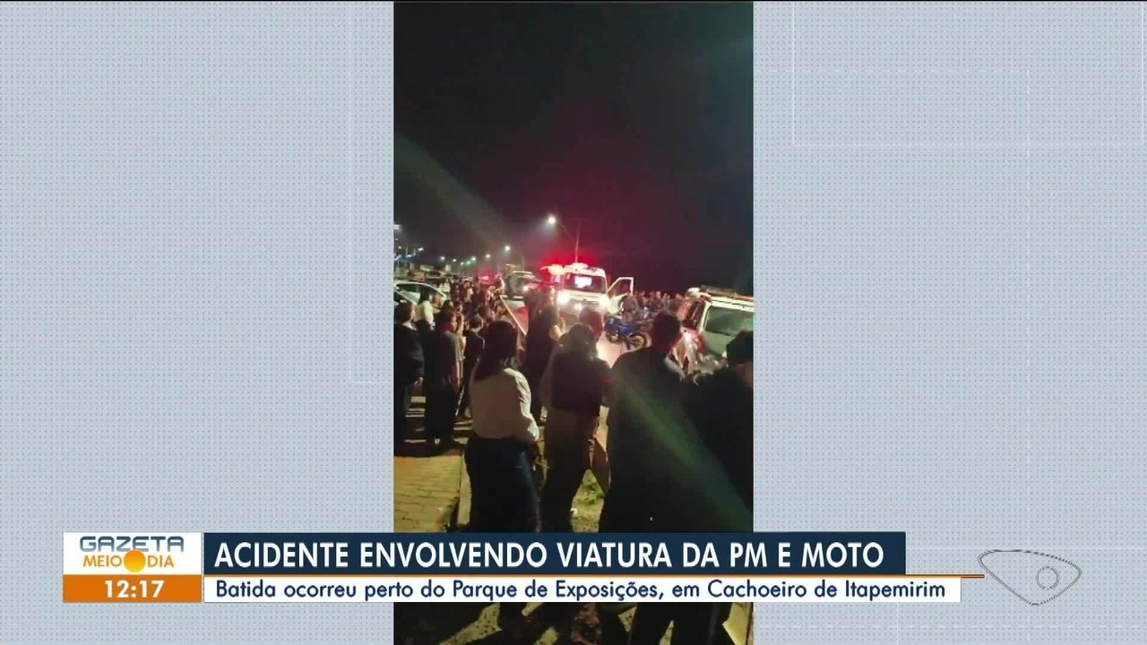 Motociclista morre após bater de frente com viatura da PM durante perseguição no ES 