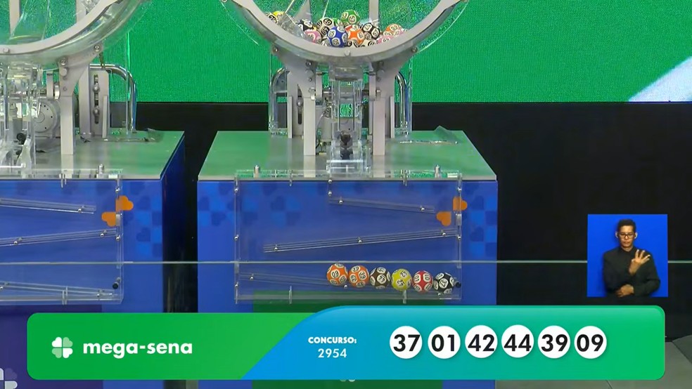 Mega-Sena, concurso 2.954 — Foto: Reprodução