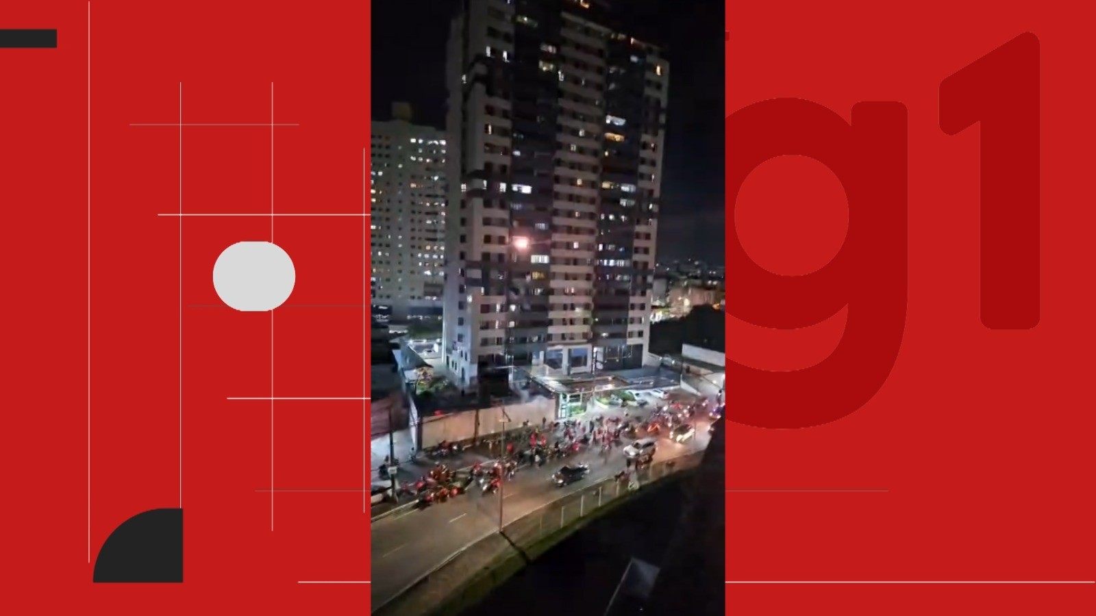 Denúncia de agressão contra entregador causa protesto de motociclistas em frente a condomínio em Salvador