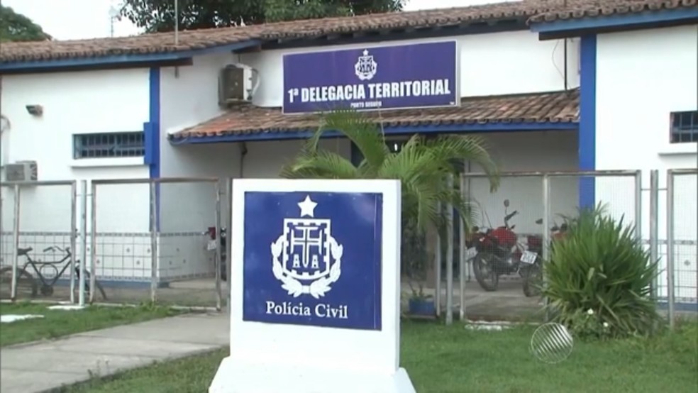 Delegacia de Porto Seguro, no sul da Bahia  — Foto: Reprodução/TV Bahia