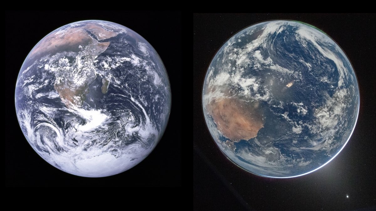 Antes e depois? Veja fotos da Terra registradas do espaço com 54 anos de diferença