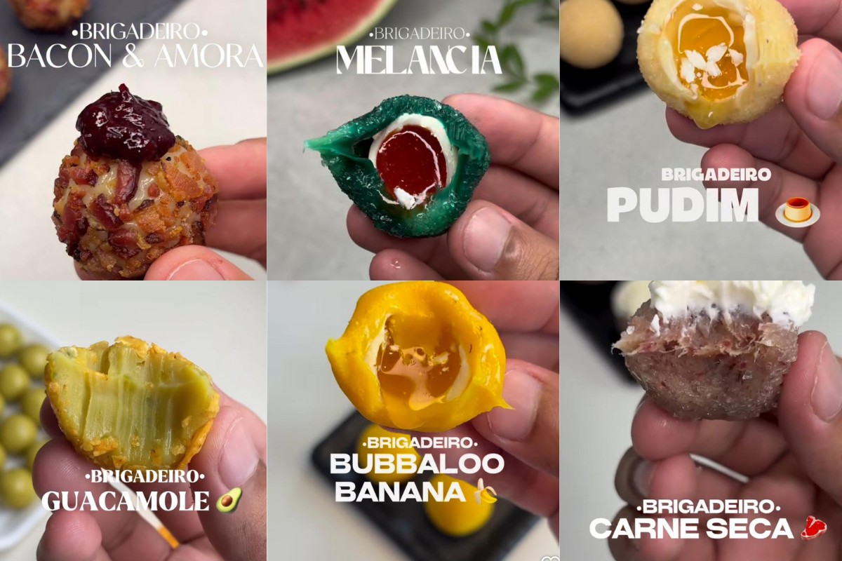 Camarão, carne seca e lavanda: confeiteiro faz sucesso com sabores inusitados de brigadeiros