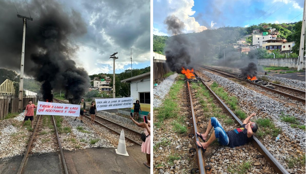 Manifestações em Resplendor e Itueta causam suspensão da circulação do trem de passageiros da Vale