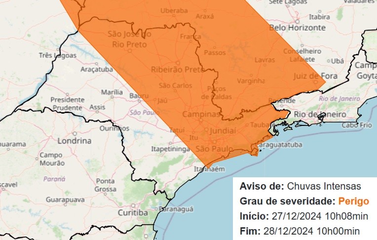 Rio Piracicaba entra em estado de atenção e região tem alerta para chuvas intensas; entenda avisos