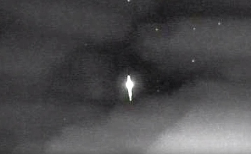 Objeto luminoso foi flagrado no céu do RS por observatório — Foto: Bate-Papo Astronômico