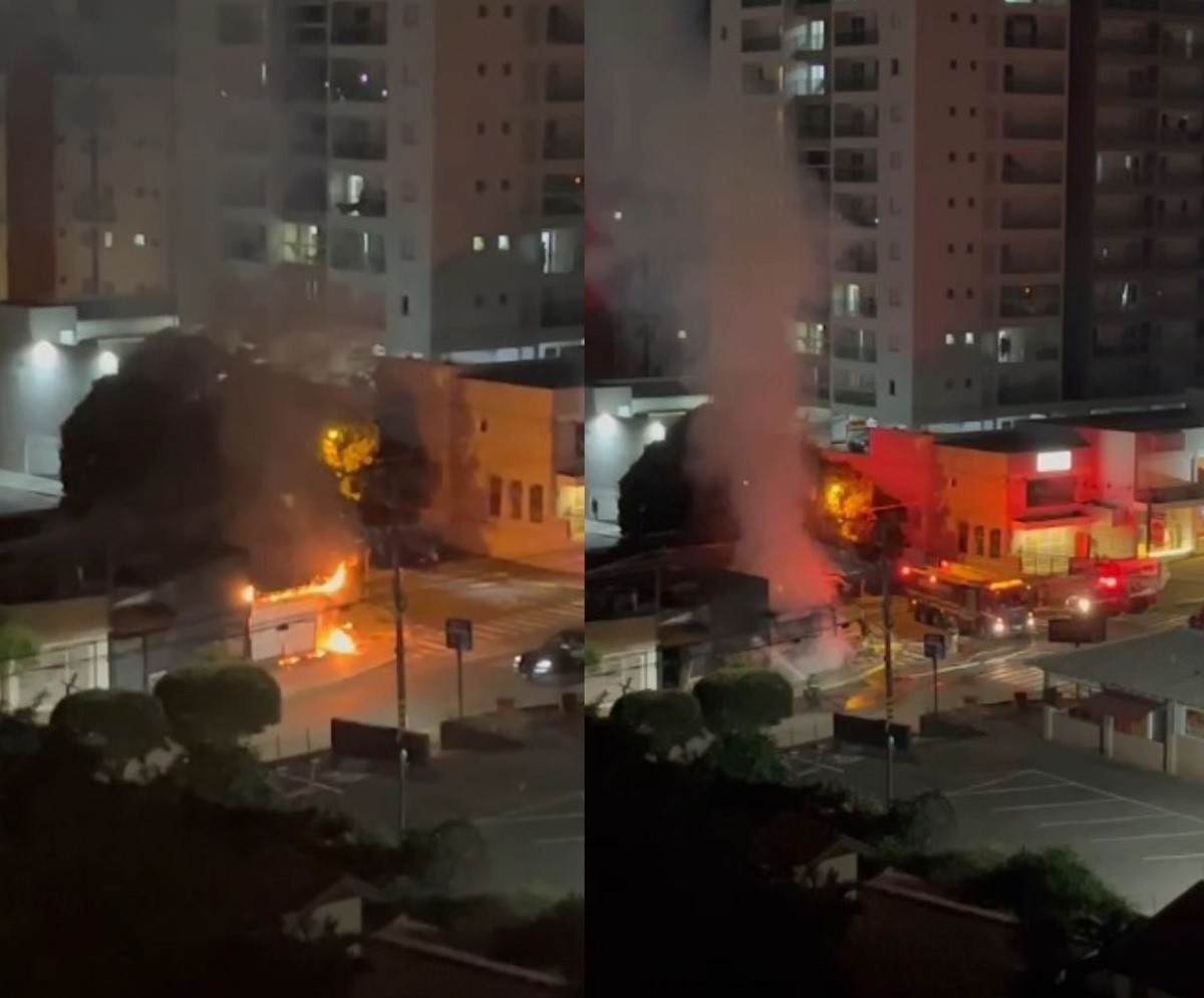 Incêndio atinge bar na Vila Universitária em Bauru