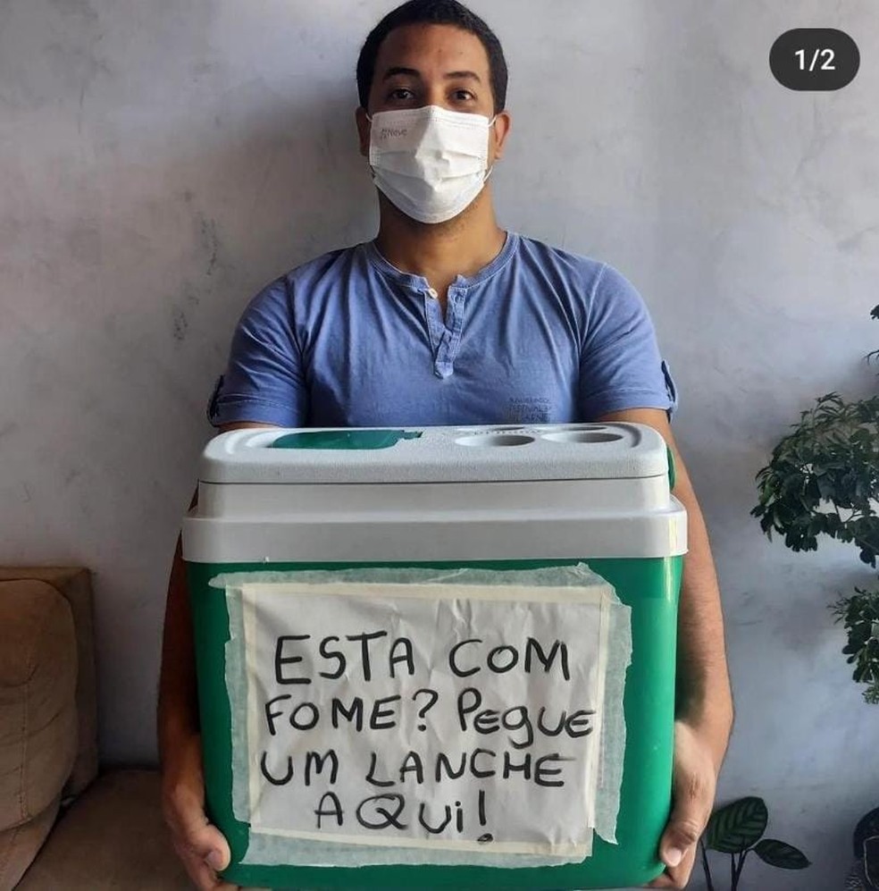 Jovem vendia lanches inspirados no universo geek — Foto: Redes sociais