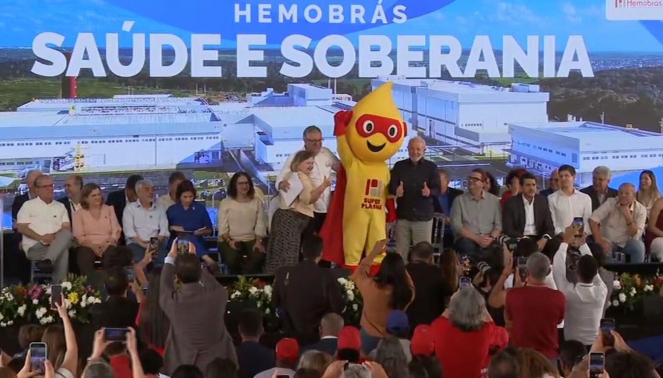 Lula inaugura fábrica de hemoderivados da Hemobrás, em Goiana 