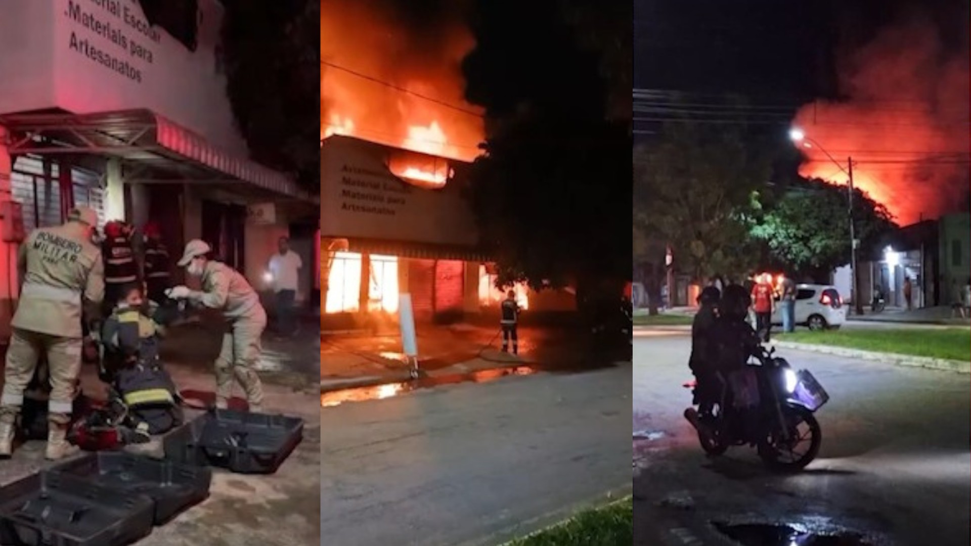 Incêndio destrói loja em Redenção, no sul do Pará