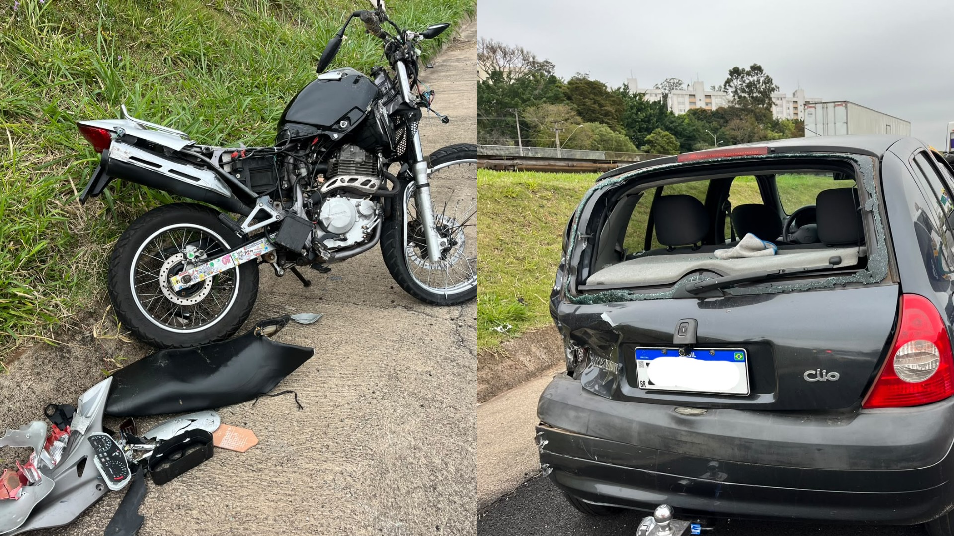 Motociclista morre após bater na traseira de carro em rodovia de Jundiaí