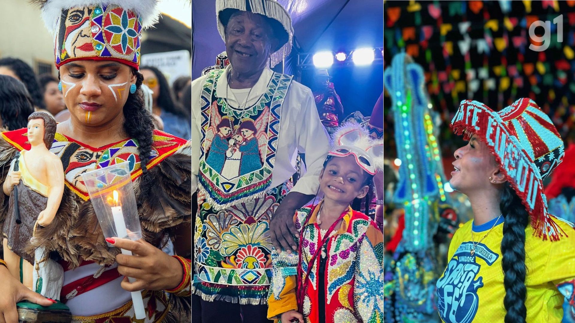 Quatro gerações da família do mestre Zé Olhinho mantêm viva a tradição do Boi de Santa Fé no Maranhão 