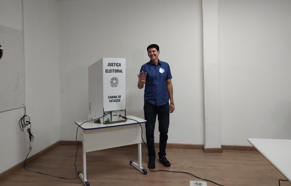 Simão Durando (União Brasil), votou na UniFTc — Foto: Emerson Rocha / g1 Petrolina