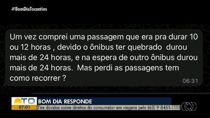 Telespectadores tiram dúvidas sobre os direitos dos consumidores em viagens; confira