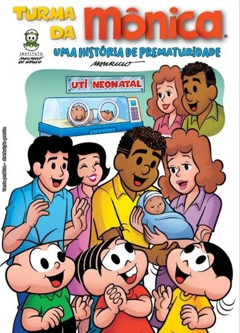 Edição especial de gibi da Turma da Mônica sobre prematuridade — Foto: Divulgação